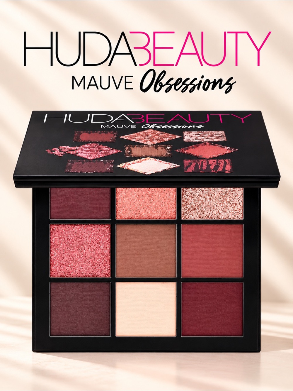 Huda Beauty Mauve Obsessions Eyeshadow Palette BNIB Discontinued